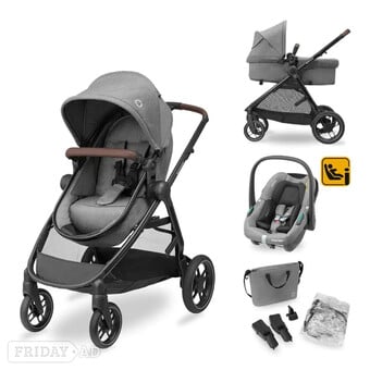 Maxi-Cosi Zelia S Trio 3-in-1 Travel System - Dark Grey