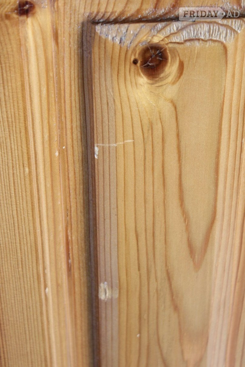 UK Delivery - Antique Style Pine Farmhouse Wardrobe 3 Sections - Furniture