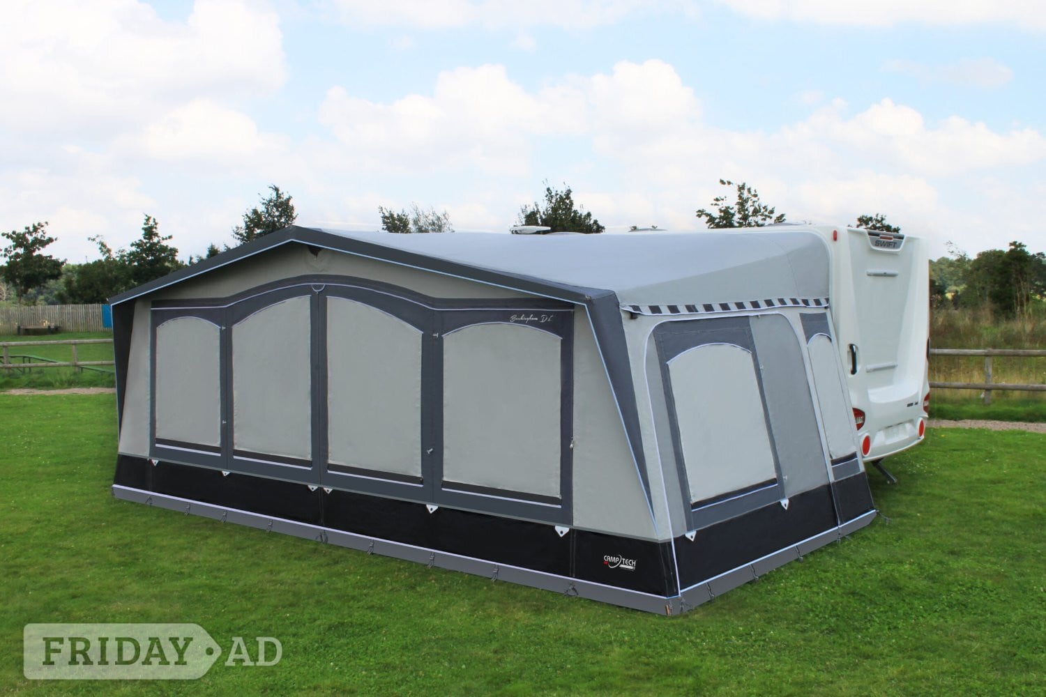 The Camptech Buckingham is Camptech's flagship all-season awning in Hailsham
