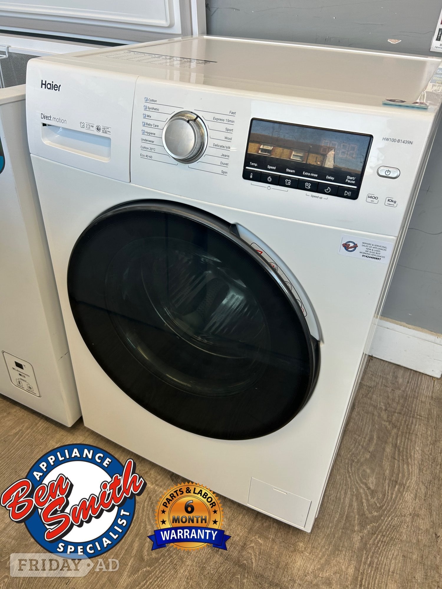 HAIER 10KG WASHING MACHINE in St. Leonards-On-Sea