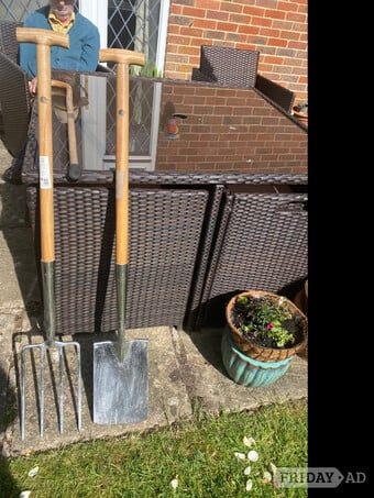 Large garden Fork and Spade, hardly used
