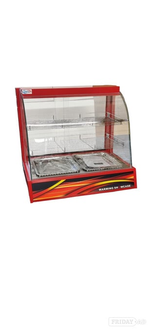Share Heated Red Hot Pie Counter top Food Display Cabinet Lamps