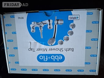 Brand new chome tap shower mixer in oringal box  no longer need 