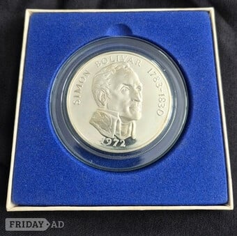 Republic Of Panama 1974 - 20 Balboas MINT Sterling Silver