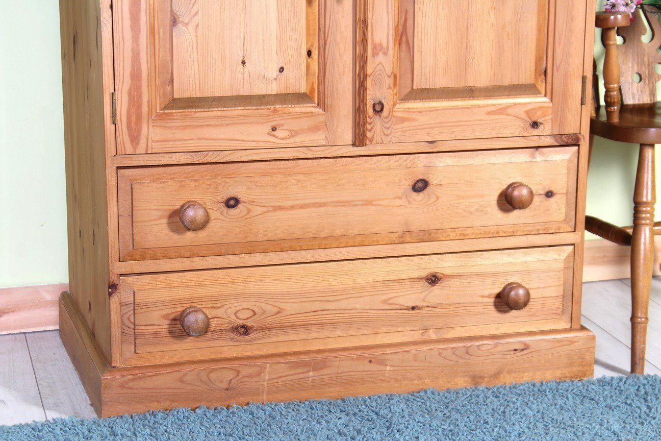 Hailsham UK Delivery - Cottage Pine Farmhouse Wardrobe Solid Thick Pine