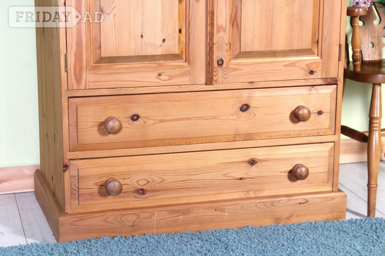 Hailsham UK Delivery - Cottage Pine Farmhouse Wardrobe Solid Thick Pine