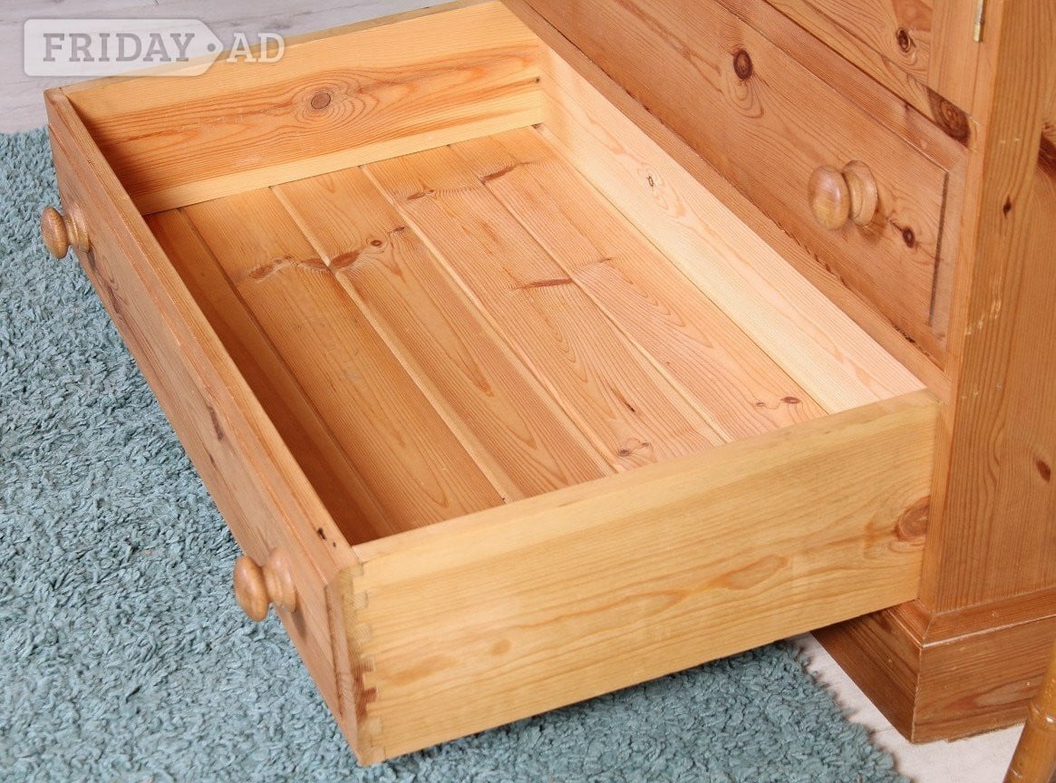 UK Delivery - Cottage Pine Farmhouse Wardrobe Solid Thick Pine - Furniture in Hailsham