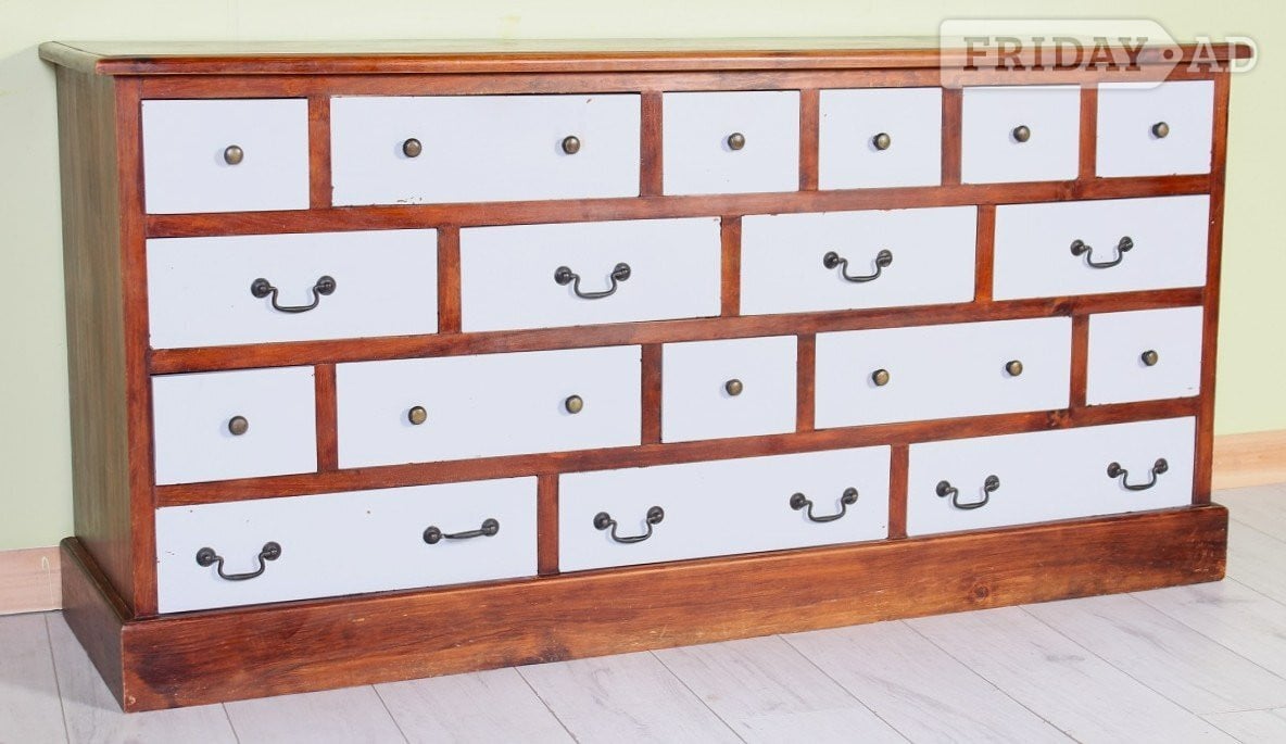 Nationwide Delivery  - Large Solid Pine Chest Of 18 Drawer in Hailsham