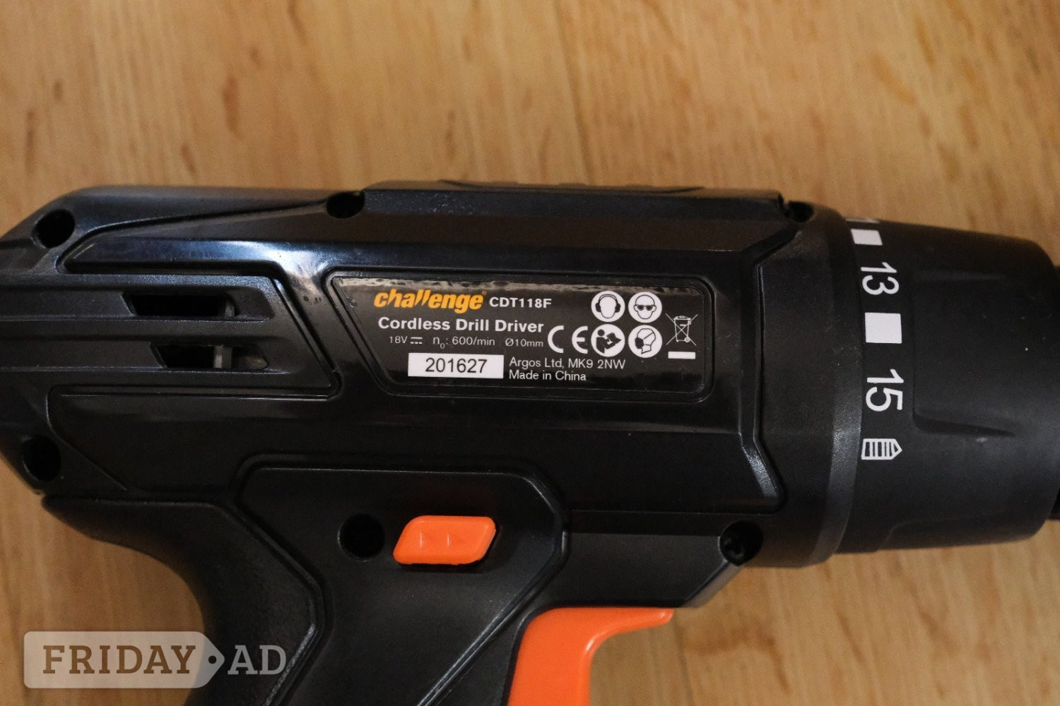 Challenge CDT118F 18v NiCd Cordless Drill with Battery and Charge