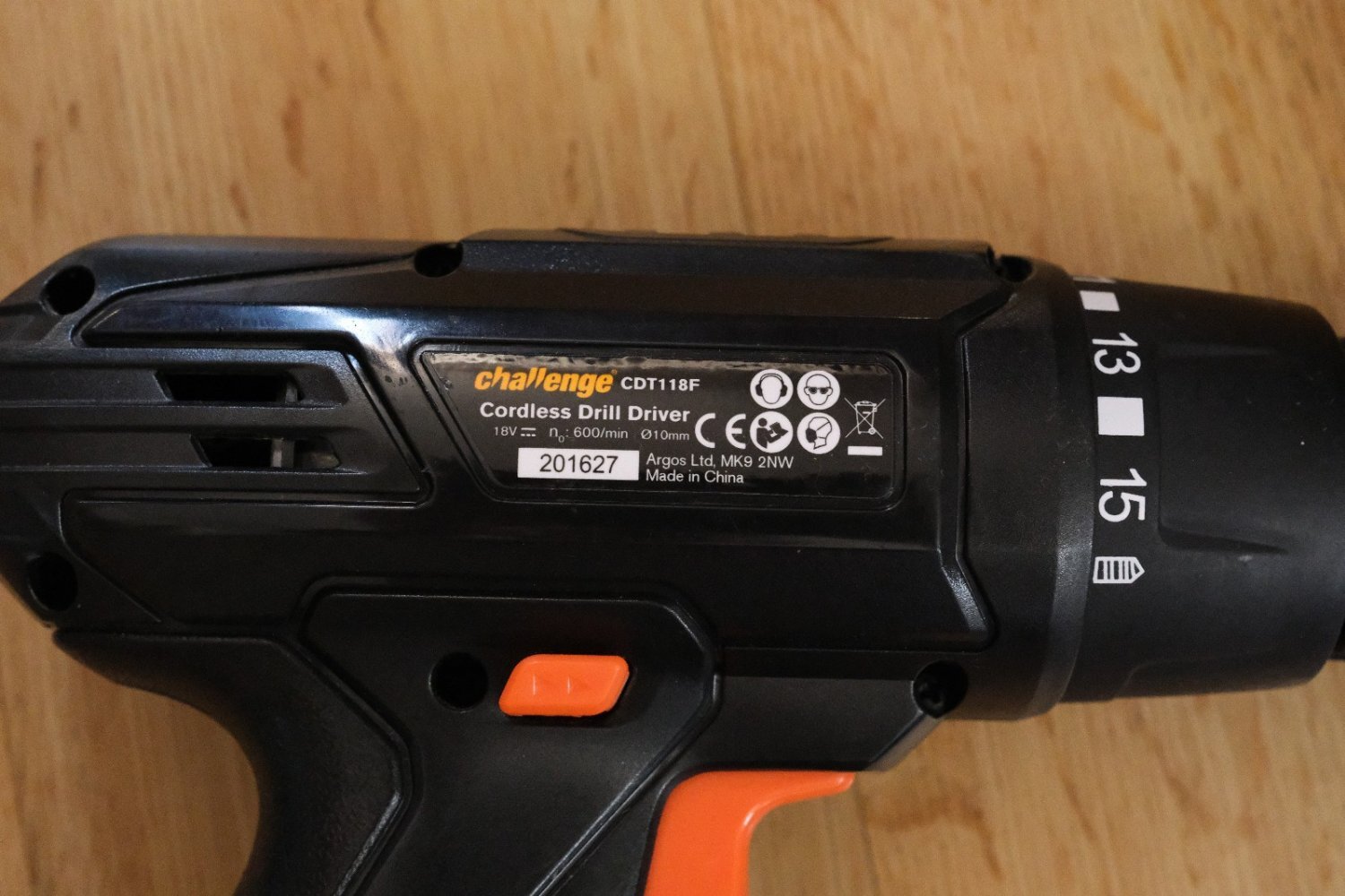 Challenge CDT118F 18v NiCd Cordless Drill with Battery and Charge
