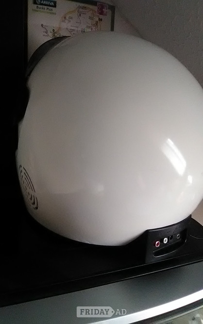 Milton Keynes H88 CD Racing Helmet.( )text only.CD has a mind of its own!Has Small remote/Radio/USB/Lead/Ins Manual..