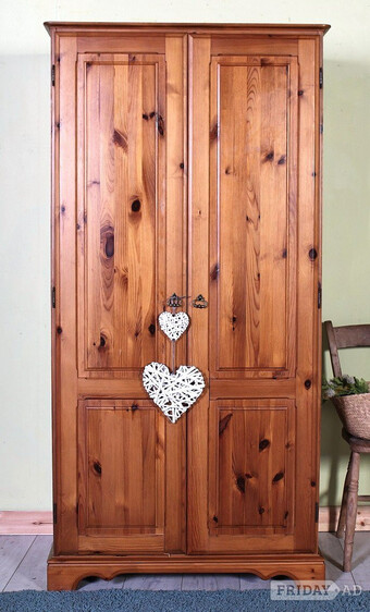 Delivery Options  Budget Pine Wardrobe With A Shelf - Ideal Spare
