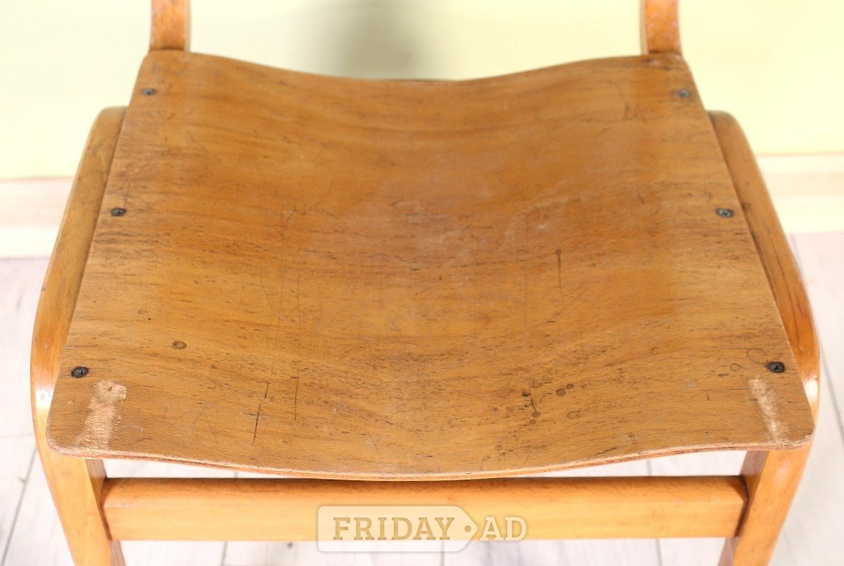 Delivery-Vintage Retro Church School Laminated Stacking Chairs - Furniture