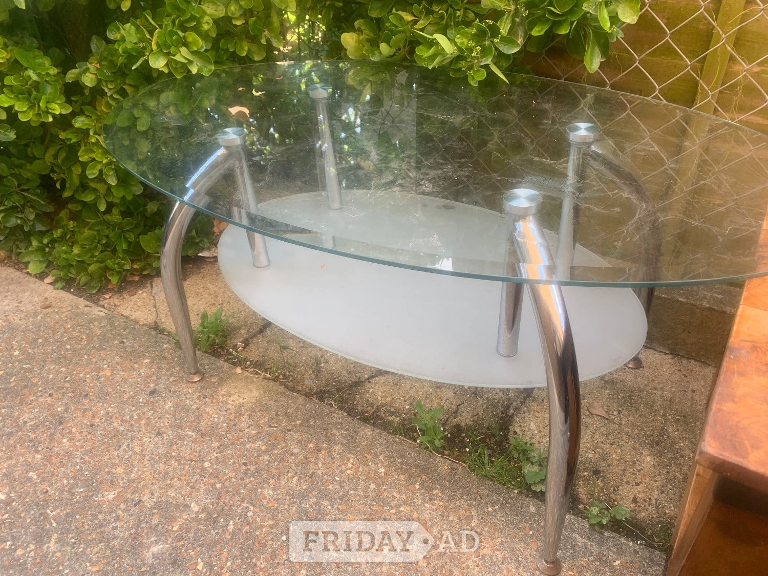 Coffee tables glass 2 and 2 wooden  in Eastbourne
