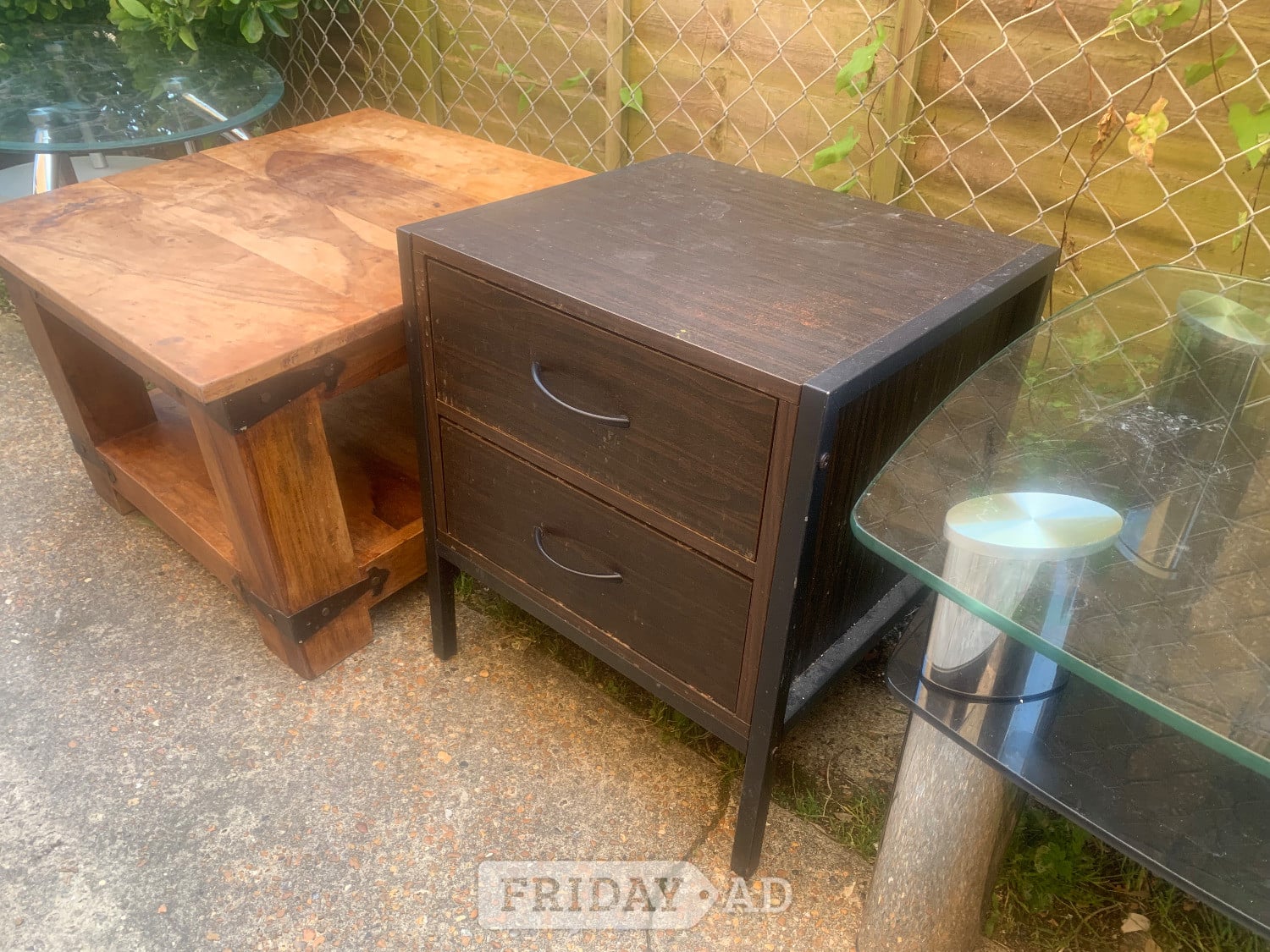 Eastbourne Coffee tables glass 2 and 2 wooden 