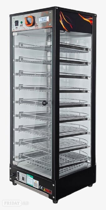 Commercial Electric Pie Pastry Pizza Slices Warming Hot Cabinet D