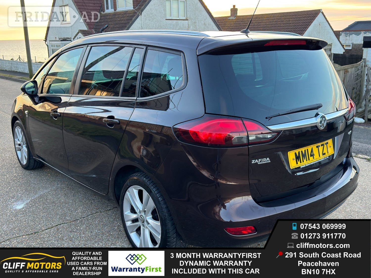 2014 Vauxhall Zafira Tourer SRi - New Years MOT - Parking Sensors - Cars in Peacehaven