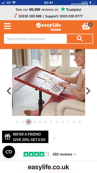 Easy side table