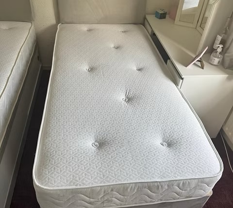 Rotherham SINGLE - PINEMASTER MEMORY MATTRESS DIVAN BASE & HEADBOARD 