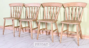 Delivery Options - Solid Beech Farmhouse Spindle Kitchen Chairs