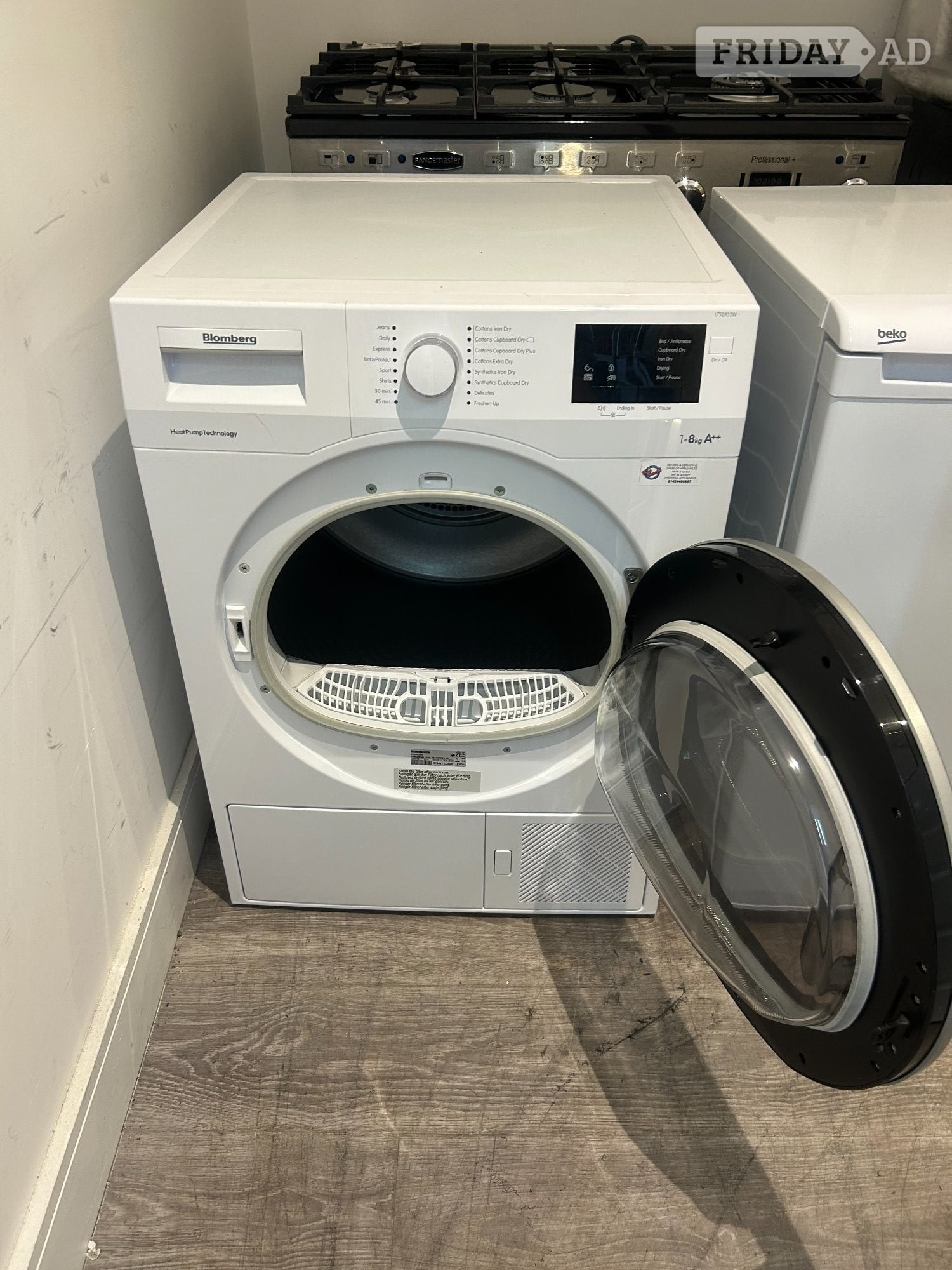 BLOMBERG HEAT PUMP CONDENSER DRYER 8KG