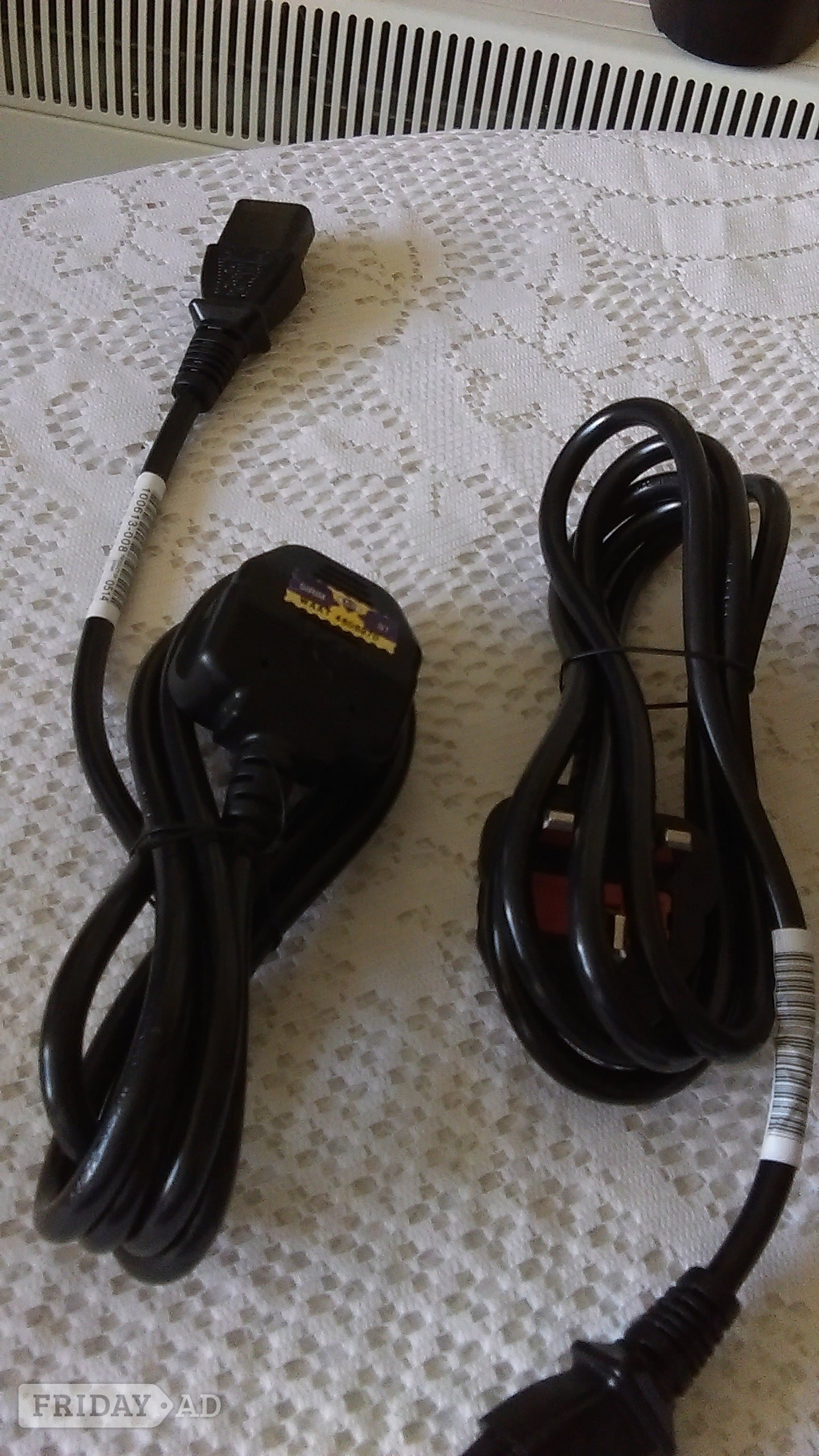 Peacehaven Electric Computer power Cables for 13 of them