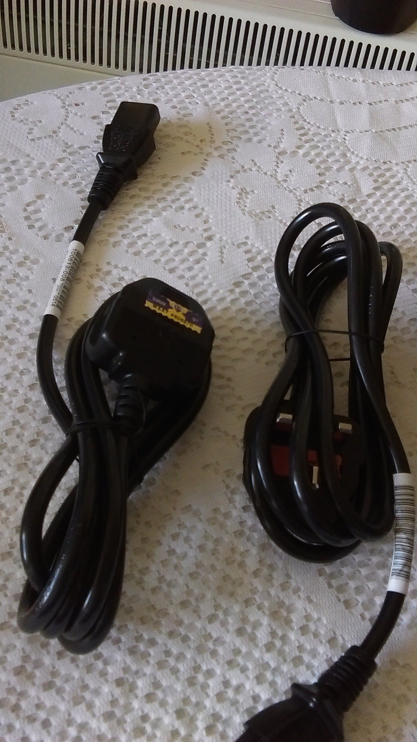 Peacehaven Electric Computer power Cables for 13 of them