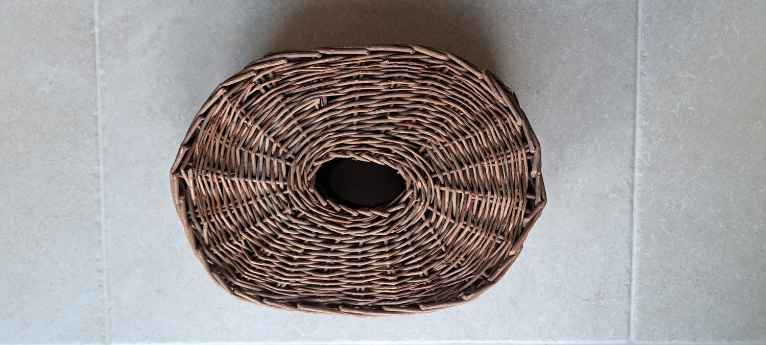 LARGE OVAL HANDMADE WICKER BASKET PLANT CONTAINER. USED - Home Decor in Hartley Wintney