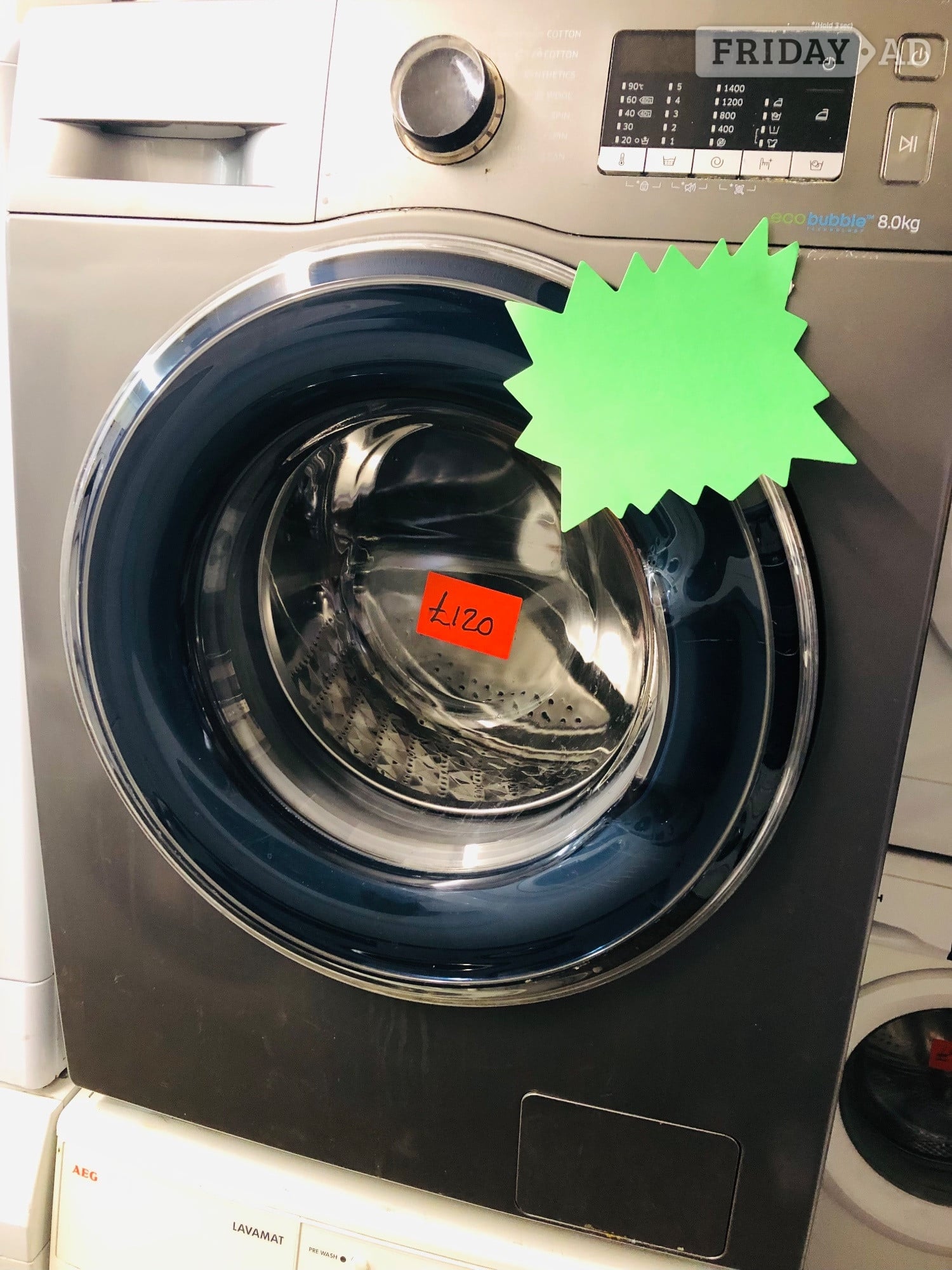 Samsung 8KG sized capacity eco bubble washing machine  in Bicester