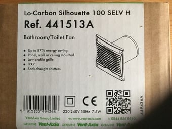 bathroom extracta fan