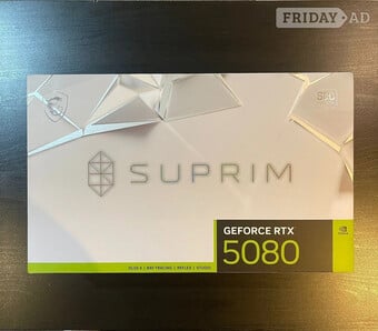 MSI GeForce RTX 5080 16G SUPRIM SOC graphics card