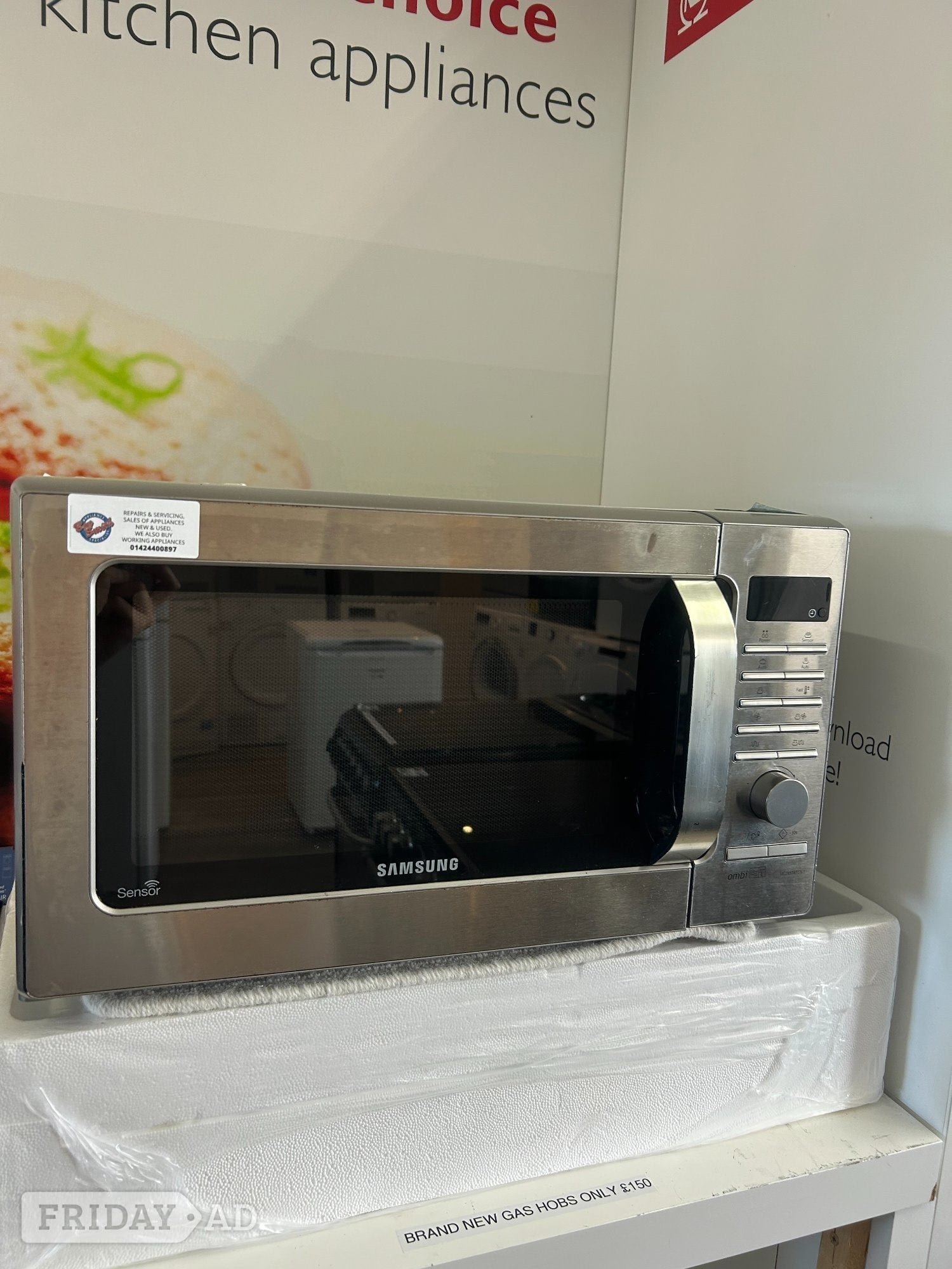 SAMSUNG GREY MICROWAVE - Home Appliances