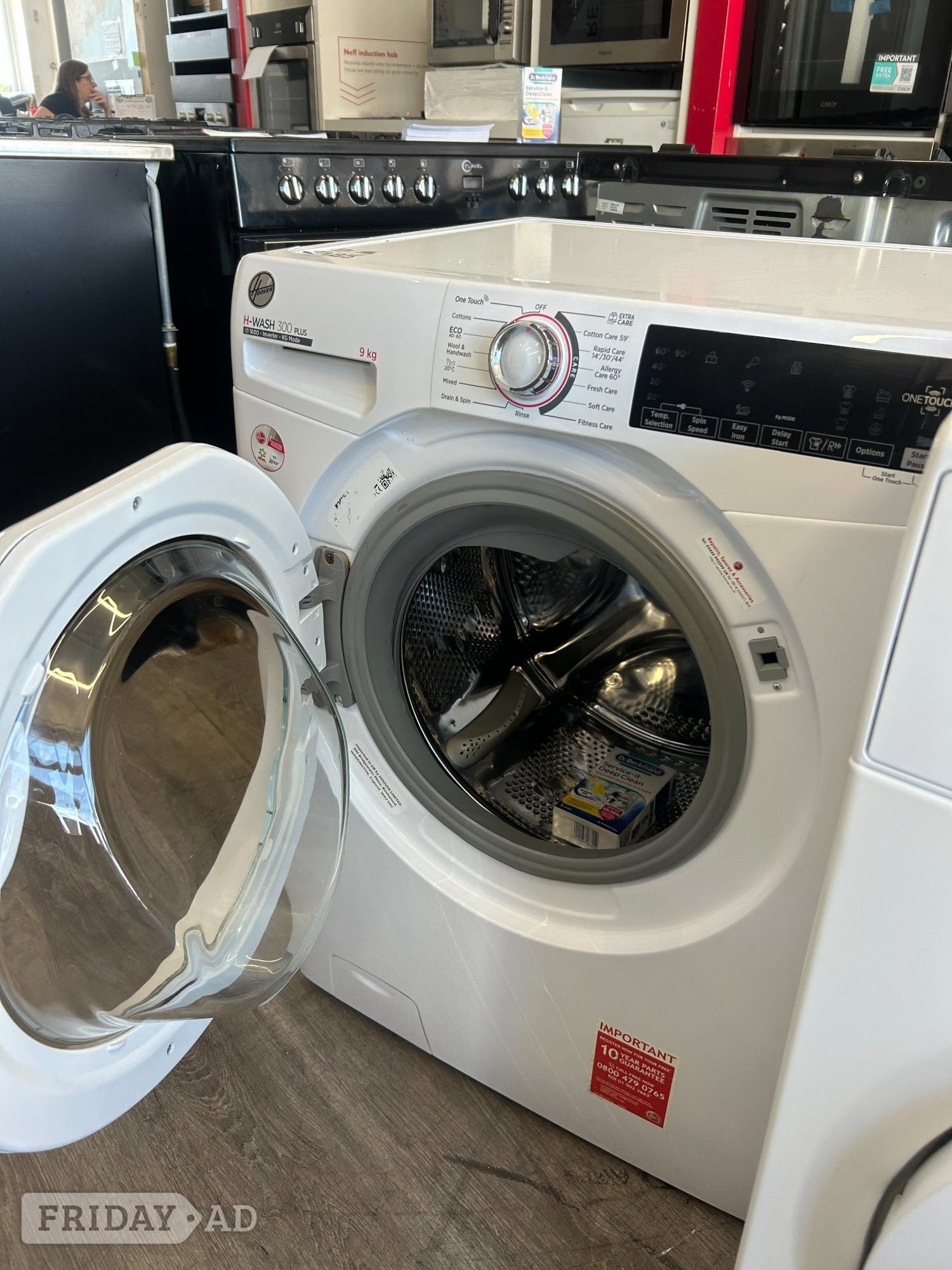HOOVER 9KG WASHING MACHINE