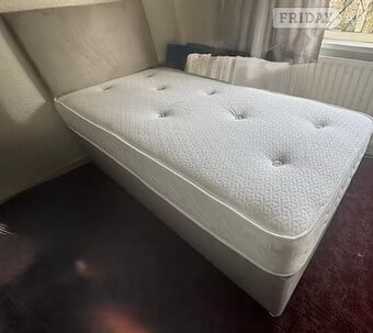 SINGLE - PINEMASTER MEMORY MATTRESS DIVAN BASE & HEADBOARD 
