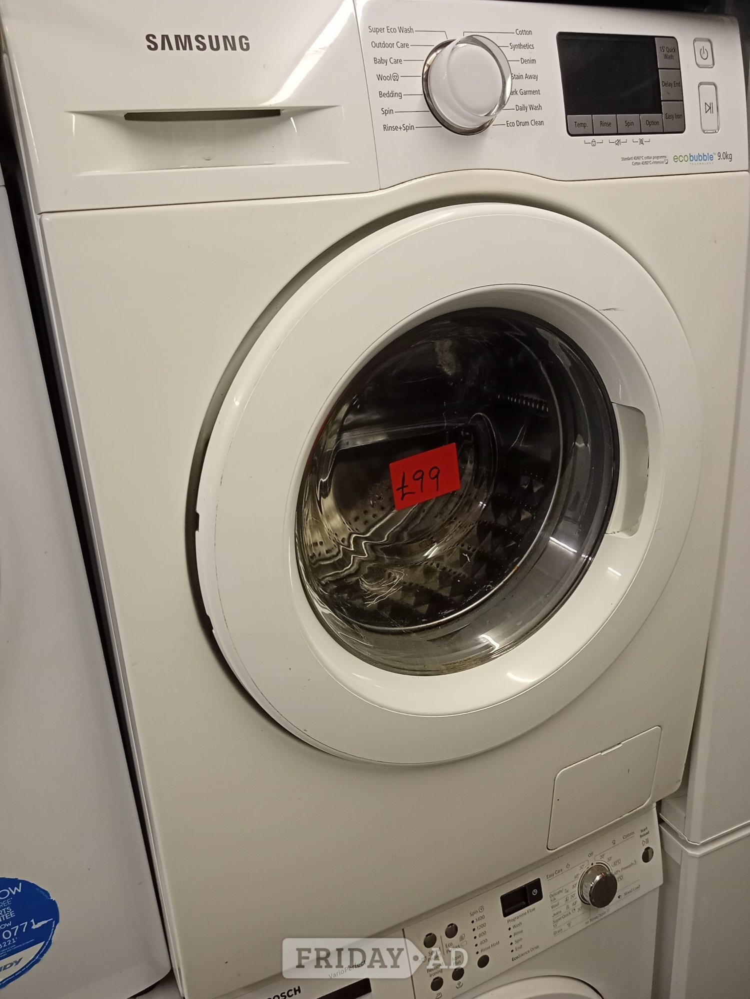 Samsung eco bubble 9kg LOAD washing machine  in High Wycombe