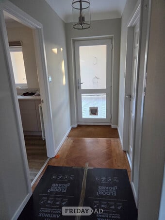 White UPVC Double Glazed Door