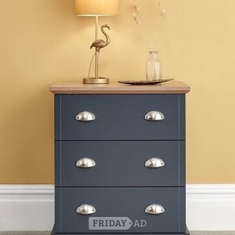 KENDAL 3 DRAWER CHEST - BLUE