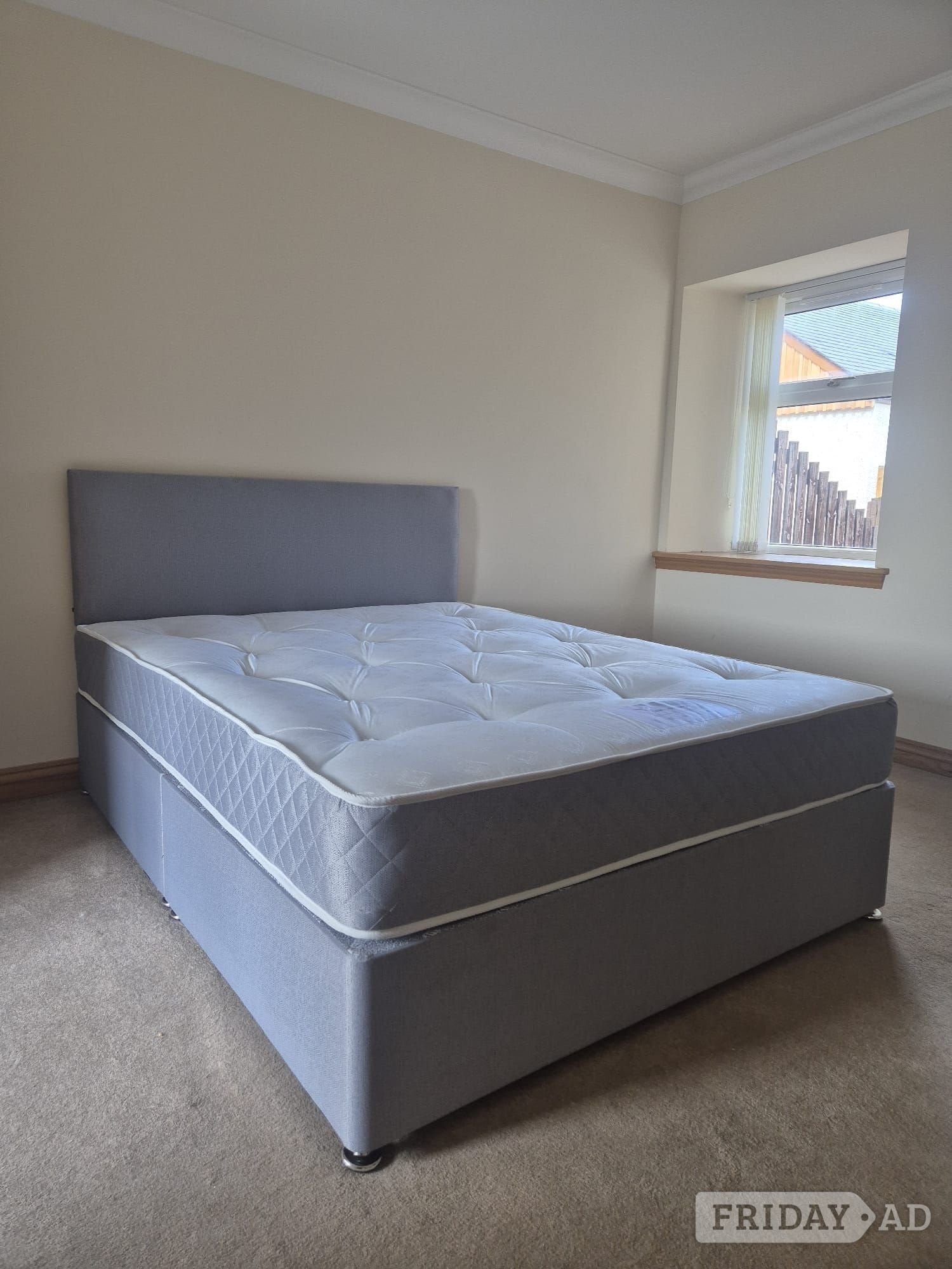 Double bed with mattress & optional drawers - Furniture