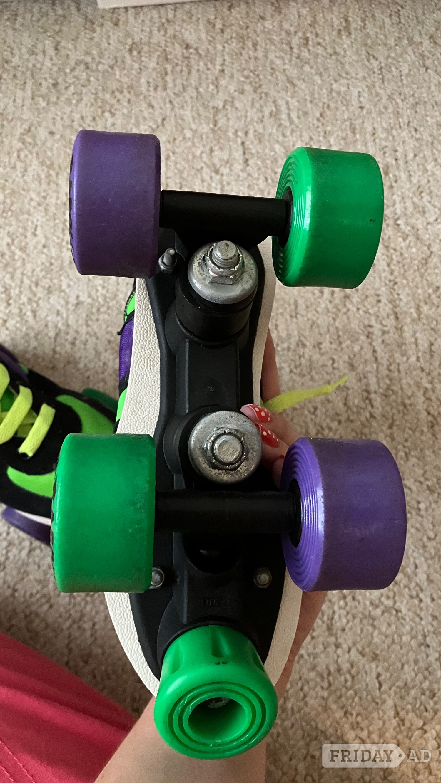 Apollo Fluorescent Purple & Green size UK 13 LIKE NEW - Clothing, Footwear & Accessories in Peacehaven