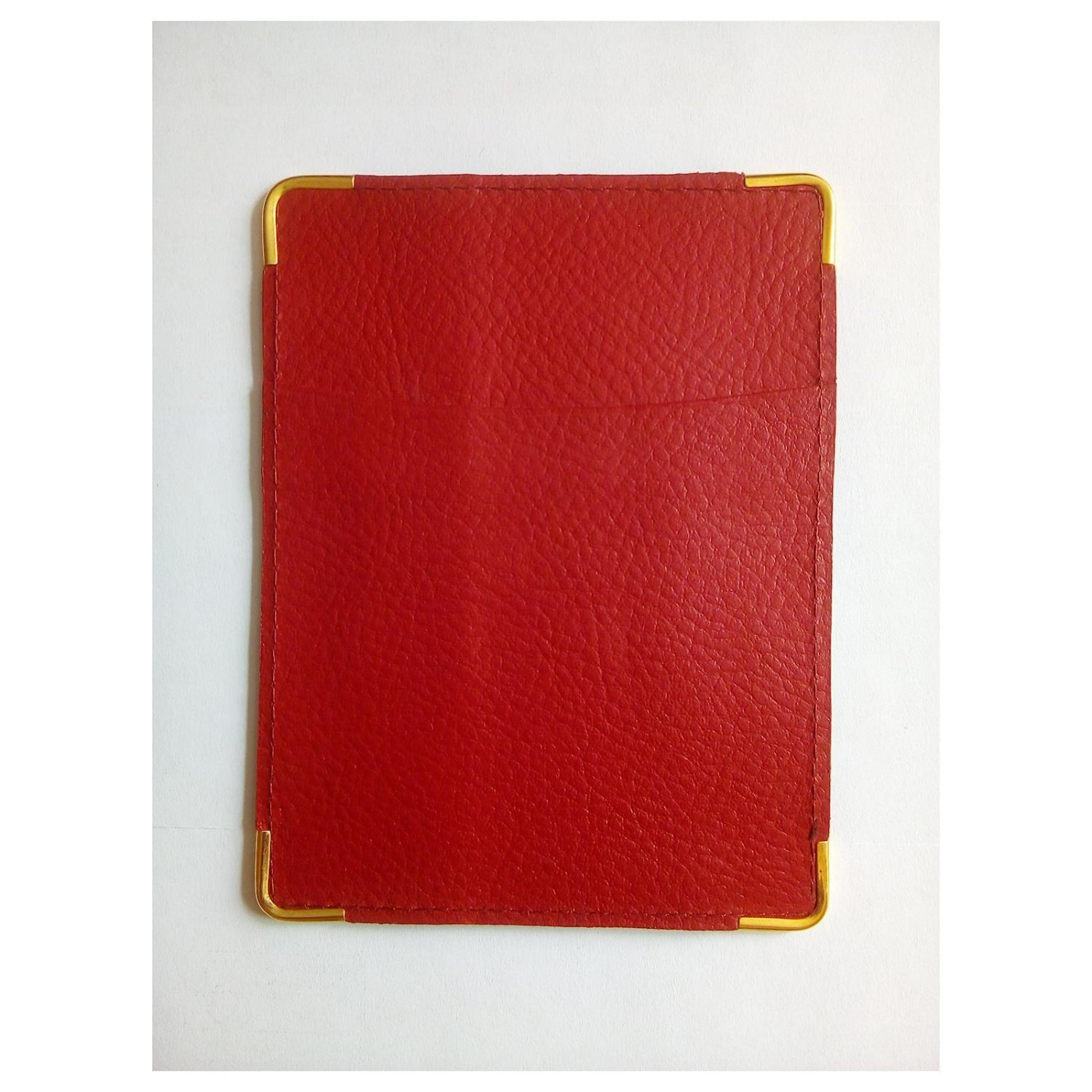 Rolex red leather card holder (accessory) for 1990-2001 watches. 