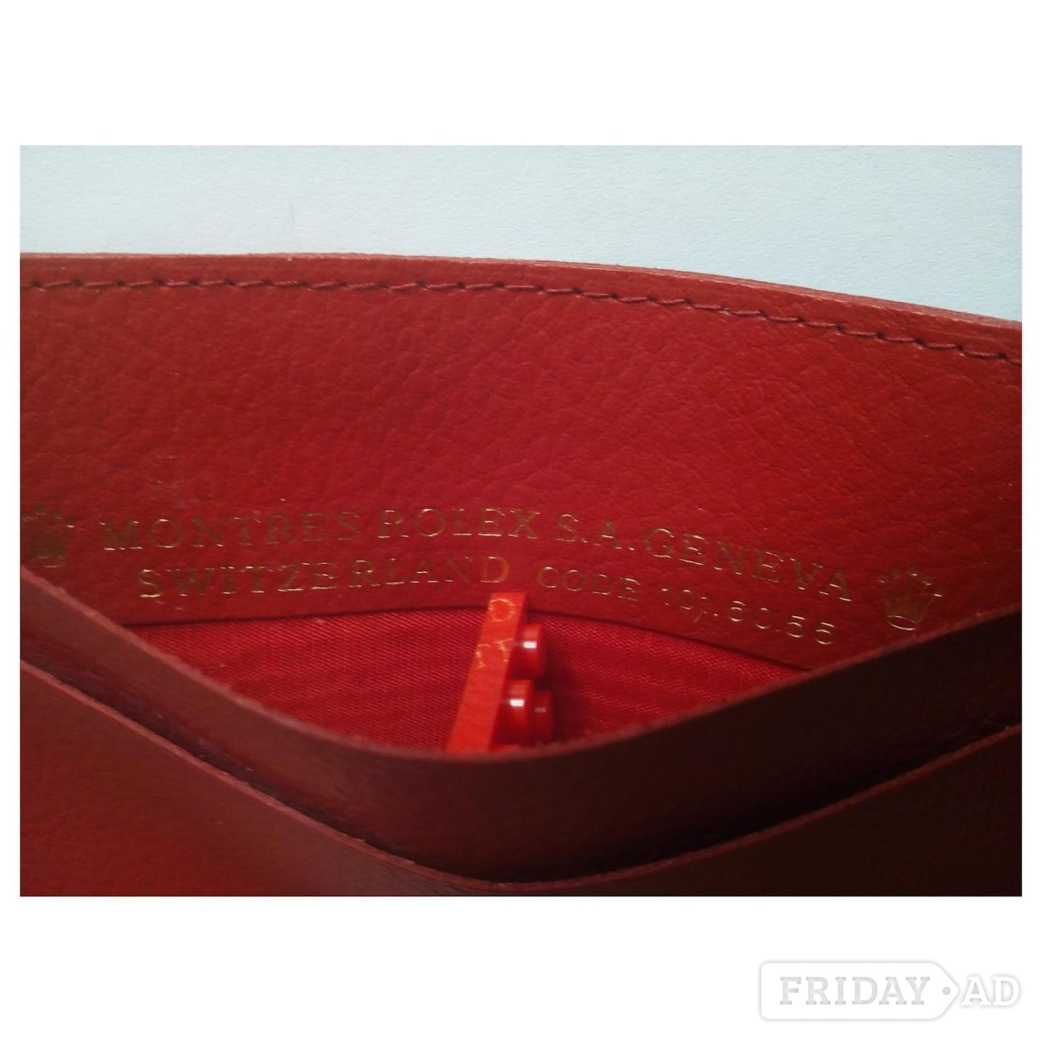 Rolex red leather card holder (accessory) for 1990-2001 watches.  in Worthing