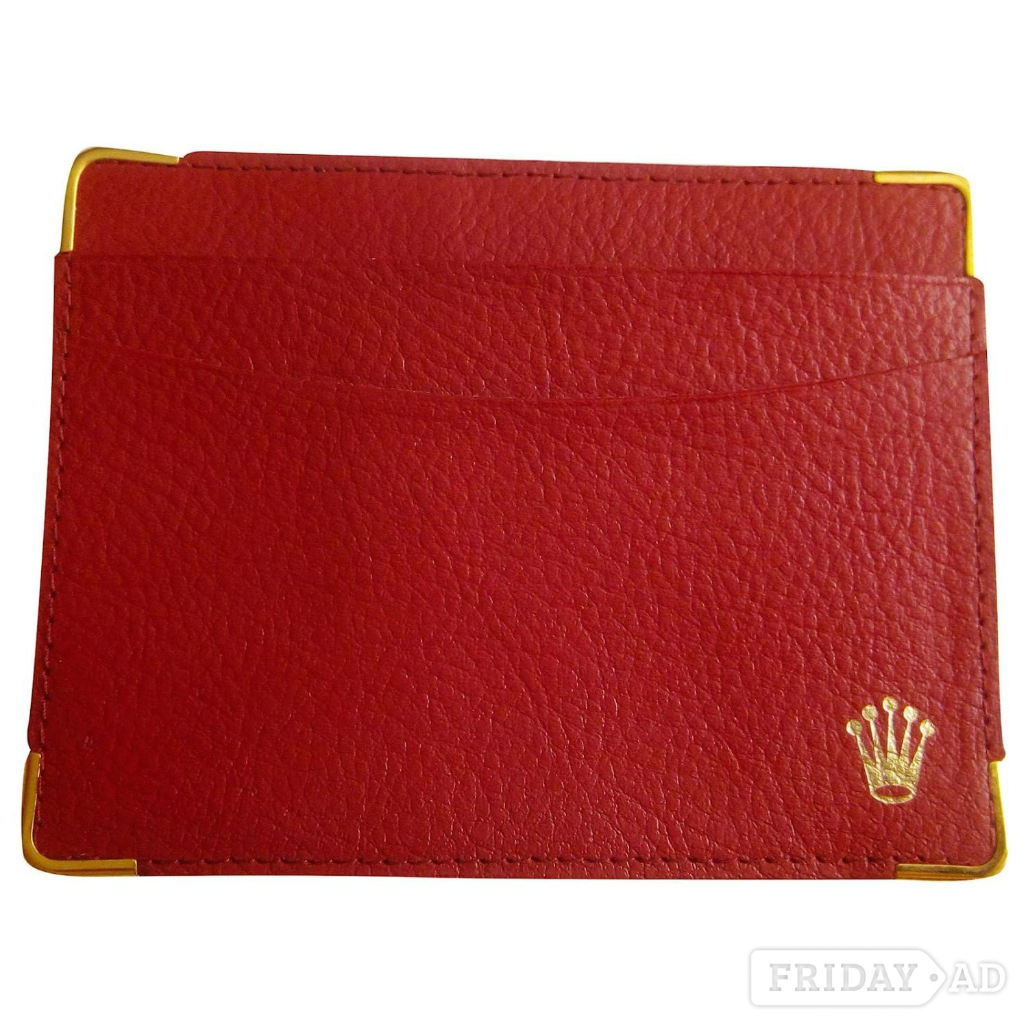 Worthing Rolex red leather card holder (accessory) for 1990-2001 watches. 