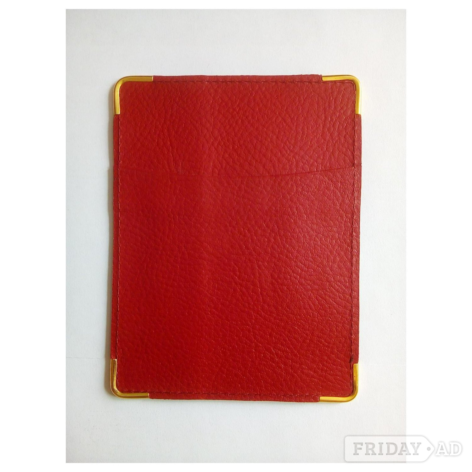 Rolex red leather card holder (accessory) for 1990-2001 watches. 