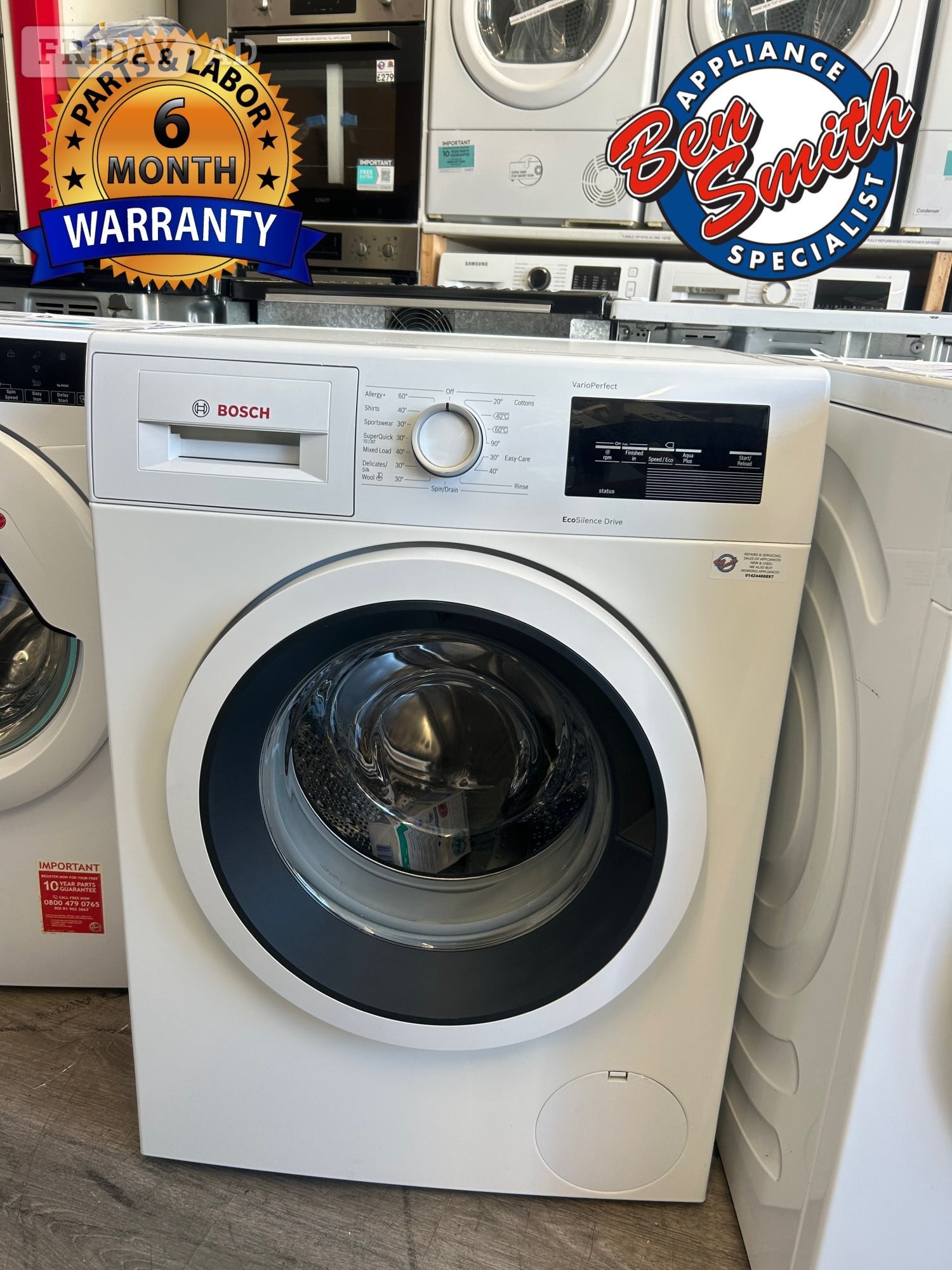 BOSCH 9KG WASHING MACHINE in St. Leonards-On-Sea