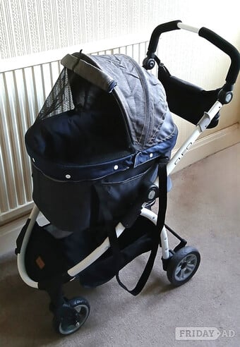 Ibiyaya Express Cleo Travel System Denim Pet Stroller