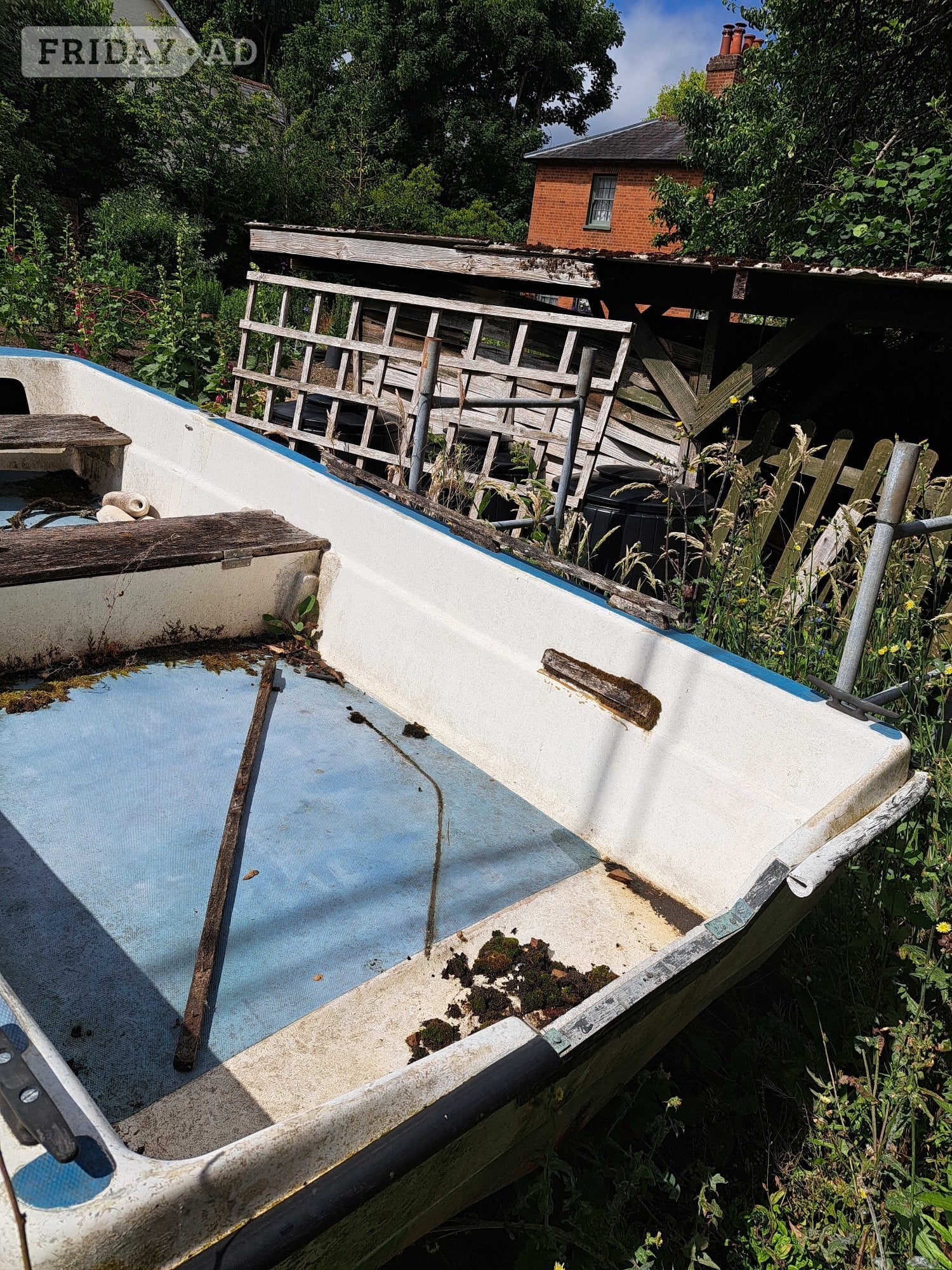 FREE DELL QUAY DORY BOAT 11 FT 6 INCHES LONG AND TRAILER - Boats in Hartley Wintney