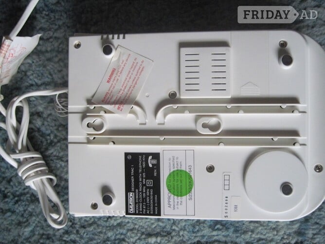Radio Alarm Clock with Telephone