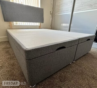 DIVAN OTTOMAN BED WITH 20 INCH HEADBOARD - DOUBLE