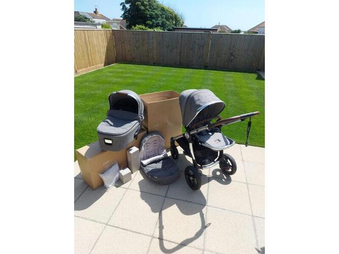 mamas and papas grey twirl ocarro pram pushchair travel system