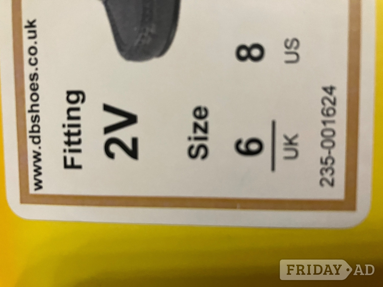 Worthing DB wide fit shoes
